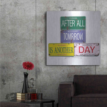 Luxe Metal Art 'Leigh Tomorrow' by Gregory Constantine, Metal Wall Art,36x36
