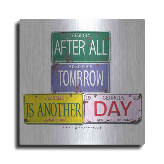 Luxe Metal Art 'Leigh Tomorrow' by Gregory Constantine, Metal Wall Art