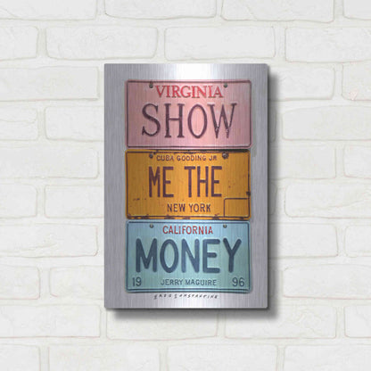 Luxe Metal Art 'Gooding Jr Money' by Gregory Constantine, Metal Wall Art,12x16