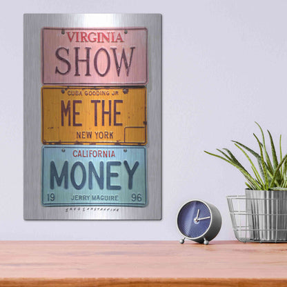 Luxe Metal Art 'Gooding Jr Money' by Gregory Constantine, Metal Wall Art,12x16