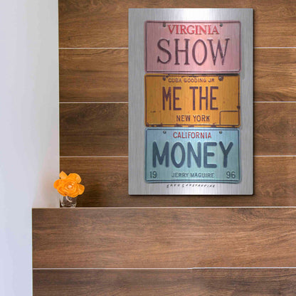 Luxe Metal Art 'Gooding Jr Money' by Gregory Constantine, Metal Wall Art,12x16