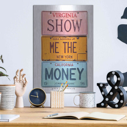 Luxe Metal Art 'Gooding Jr Money' by Gregory Constantine, Metal Wall Art,12x16