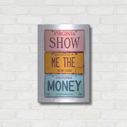 Luxe Metal Art 'Gooding Jr Money' by Gregory Constantine, Metal Wall Art,16x24