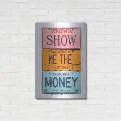 Luxe Metal Art 'Gooding Jr Money' by Gregory Constantine, Metal Wall Art,24x36