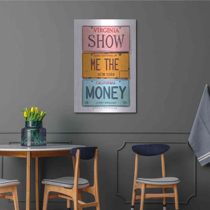 Luxe Metal Art 'Gooding Jr Money' by Gregory Constantine, Metal Wall Art,24x36