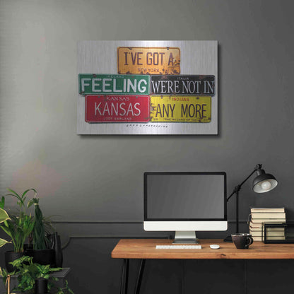 Luxe Metal Art 'Garland Not In Kansas' by Gregory Constantine, Metal Wall Art,36x24