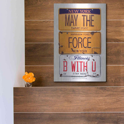 Luxe Metal Art 'Ford May The Force' by Gregory Constantine, Metal Wall Art,12x16