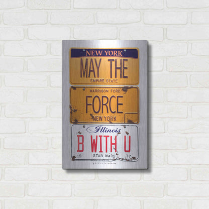 Luxe Metal Art 'Ford May The Force' by Gregory Constantine, Metal Wall Art,16x24