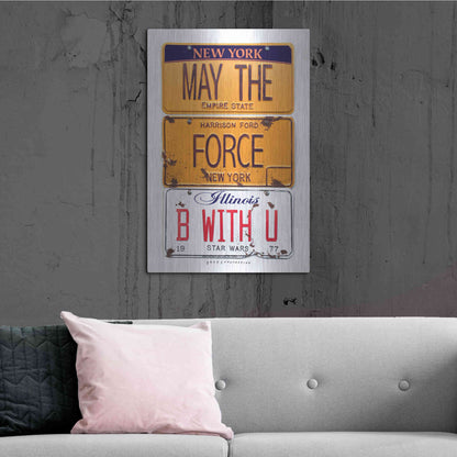 Luxe Metal Art 'Ford May The Force' by Gregory Constantine, Metal Wall Art,24x36