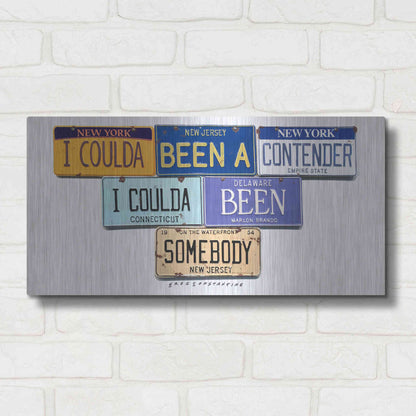 Luxe Metal Art 'Brando Contender' by Gregory Constantine, Metal Wall Art,24x12