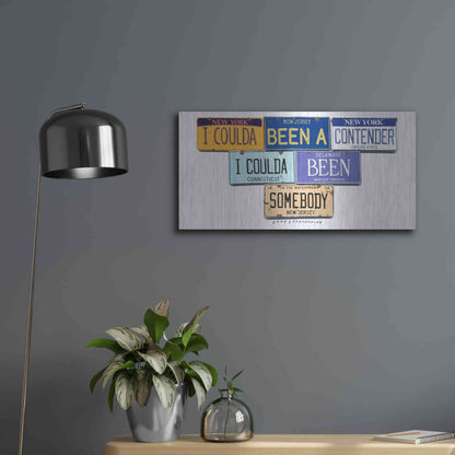 Luxe Metal Art 'Brando Contender' by Gregory Constantine, Metal Wall Art,24x12