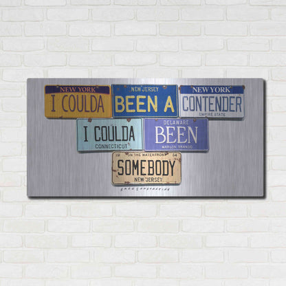 Luxe Metal Art 'Brando Contender' by Gregory Constantine, Metal Wall Art,48x24