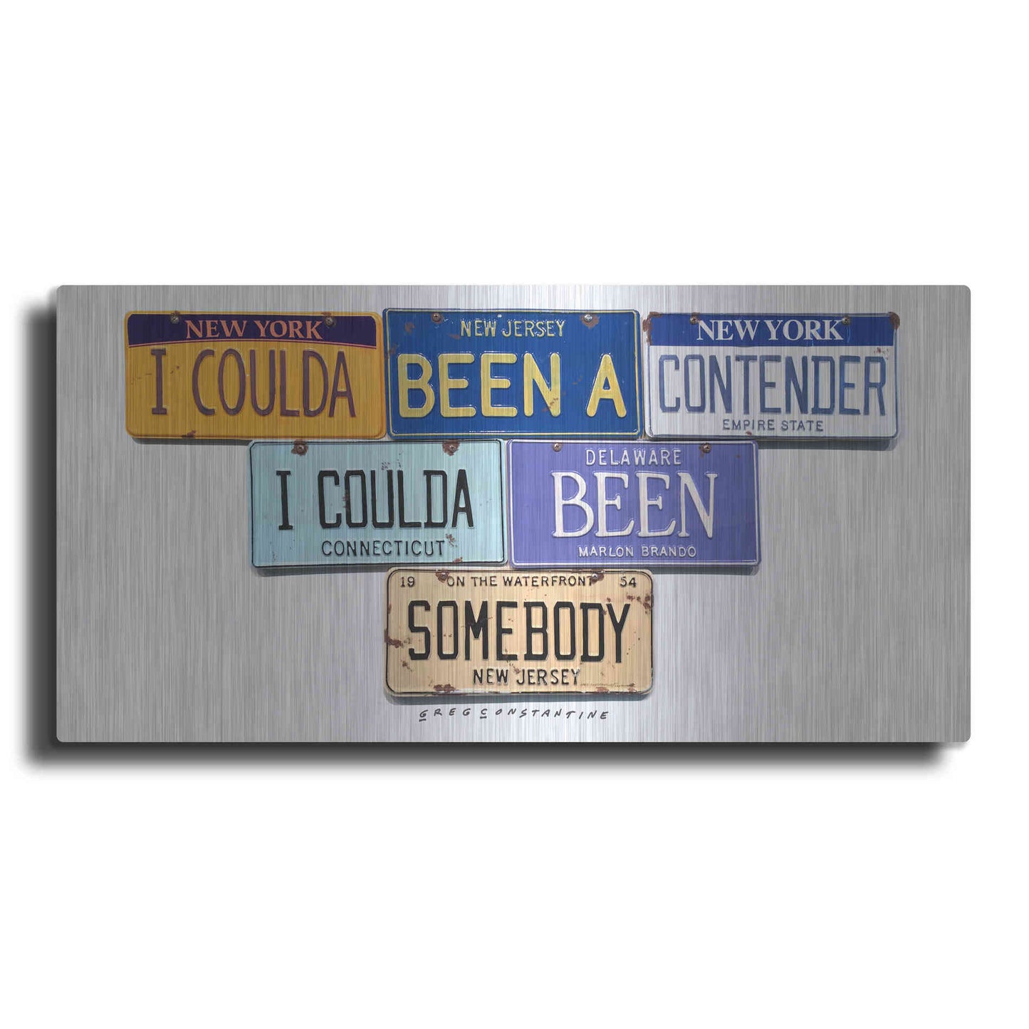 Luxe Metal Art 'Brando Contender' by Gregory Constantine, Metal Wall Art