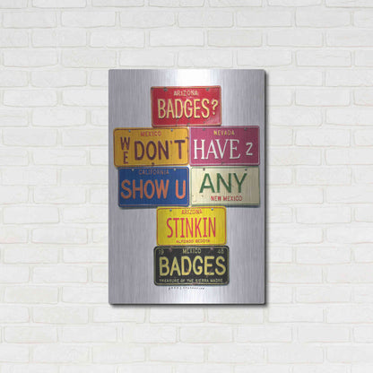 Luxe Metal Art 'Bedoya Badges' by Gregory Constantine, Metal Wall Art,24x36