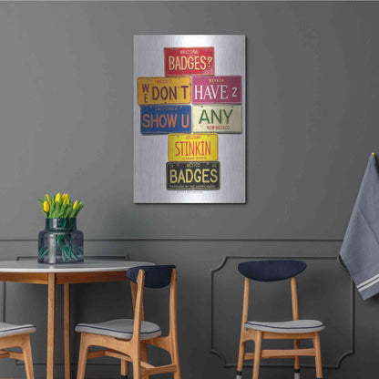 Luxe Metal Art 'Bedoya Badges' by Gregory Constantine, Metal Wall Art,24x36