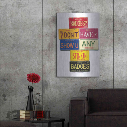 Luxe Metal Art 'Bedoya Badges' by Gregory Constantine, Metal Wall Art,24x36