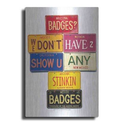 Luxe Metal Art 'Bedoya Badges' by Gregory Constantine, Metal Wall Art