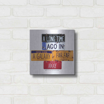 Luxe Metal Art 'A Long Time Ago' by Gregory Constantine, Metal Wall Art,12x12