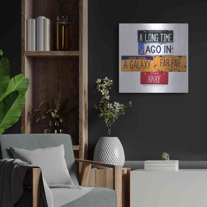 Luxe Metal Art 'A Long Time Ago' by Gregory Constantine, Metal Wall Art,24x24