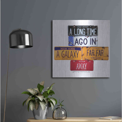 Luxe Metal Art 'A Long Time Ago' by Gregory Constantine, Metal Wall Art,24x24