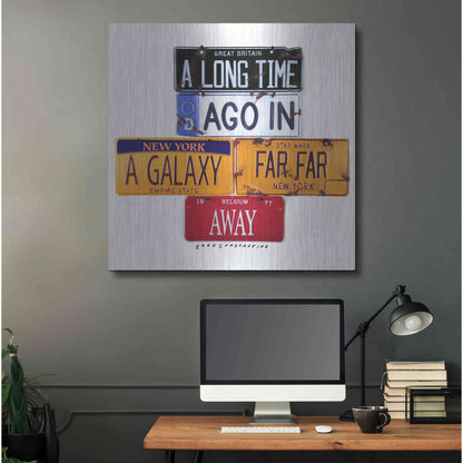 Luxe Metal Art 'A Long Time Ago' by Gregory Constantine, Metal Wall Art,36x36