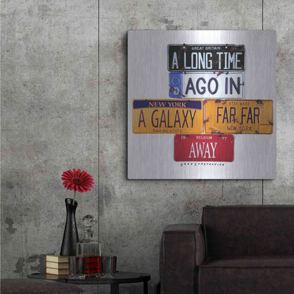Luxe Metal Art 'A Long Time Ago' by Gregory Constantine, Metal Wall Art,36x36