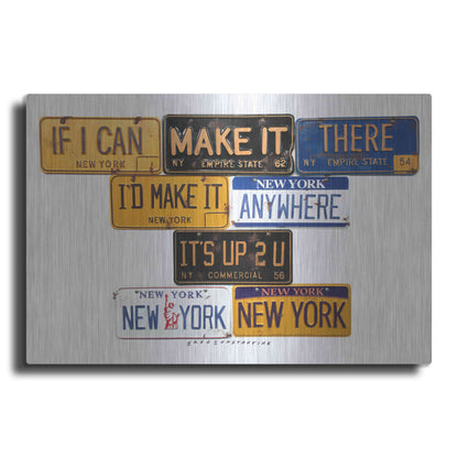 Luxe Metal Art 'New York NY' by Gregory Constantine, Metal Wall Art