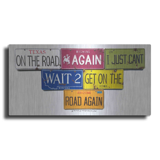 Luxe Metal Art 'On The Road Again' by Gregory Constantine, Metal Wall Art