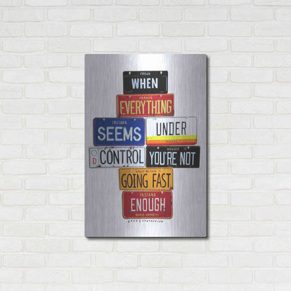 Luxe Metal Art 'Not Fast Enough' by Gregory Constantine, Metal Wall Art,24x36