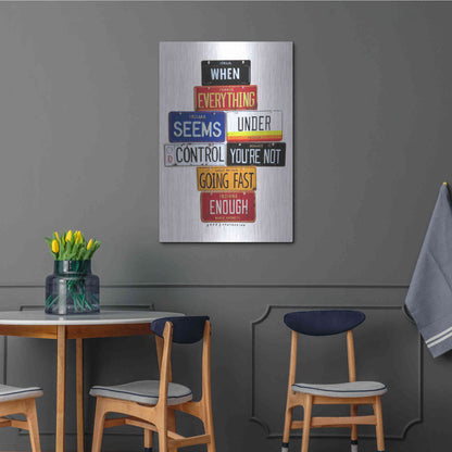 Luxe Metal Art 'Not Fast Enough' by Gregory Constantine, Metal Wall Art,24x36
