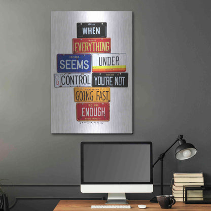 Luxe Metal Art 'Not Fast Enough' by Gregory Constantine, Metal Wall Art,24x36
