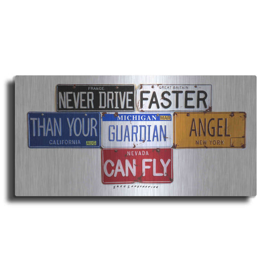 Luxe Metal Art 'Guardian Angel' by Gregory Constantine, Metal Wall Art