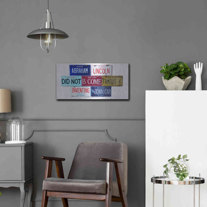 Luxe Metal Art 'Bennet Lincoln & Town Car' by Gregory Constantine, Metal Wall Art,24x12