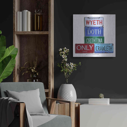 Luxe Metal Art 'Wyeth Chrithtina' by Gregory Constantine, Metal Wall Art,24x24