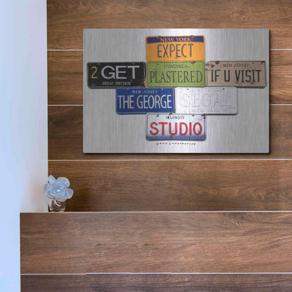Luxe Metal Art 'Segal Studio' by Gregory Constantine, Metal Wall Art,16x12