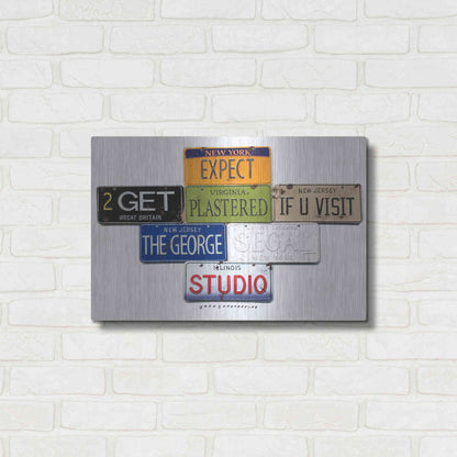 Luxe Metal Art 'Segal Studio' by Gregory Constantine, Metal Wall Art,24x16