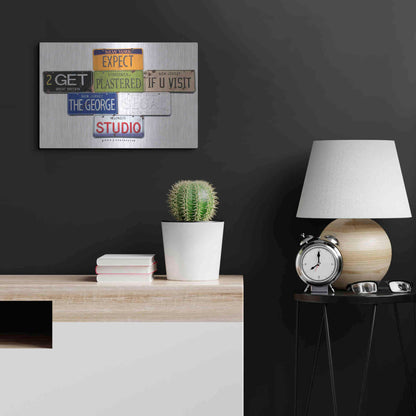 Luxe Metal Art 'Segal Studio' by Gregory Constantine, Metal Wall Art,24x16