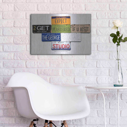 Luxe Metal Art 'Segal Studio' by Gregory Constantine, Metal Wall Art,24x16