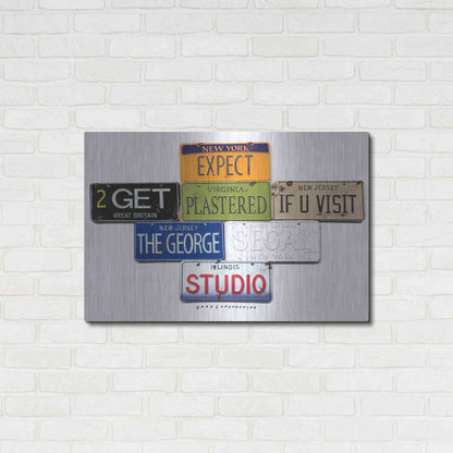 Luxe Metal Art 'Segal Studio' by Gregory Constantine, Metal Wall Art,36x24