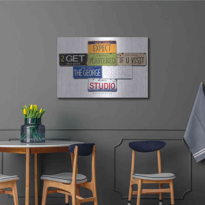 Luxe Metal Art 'Segal Studio' by Gregory Constantine, Metal Wall Art,36x24