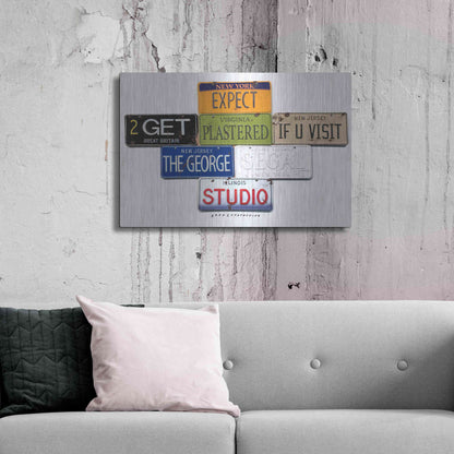 Luxe Metal Art 'Segal Studio' by Gregory Constantine, Metal Wall Art,36x24