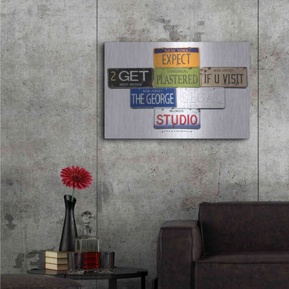 Luxe Metal Art 'Segal Studio' by Gregory Constantine, Metal Wall Art,36x24
