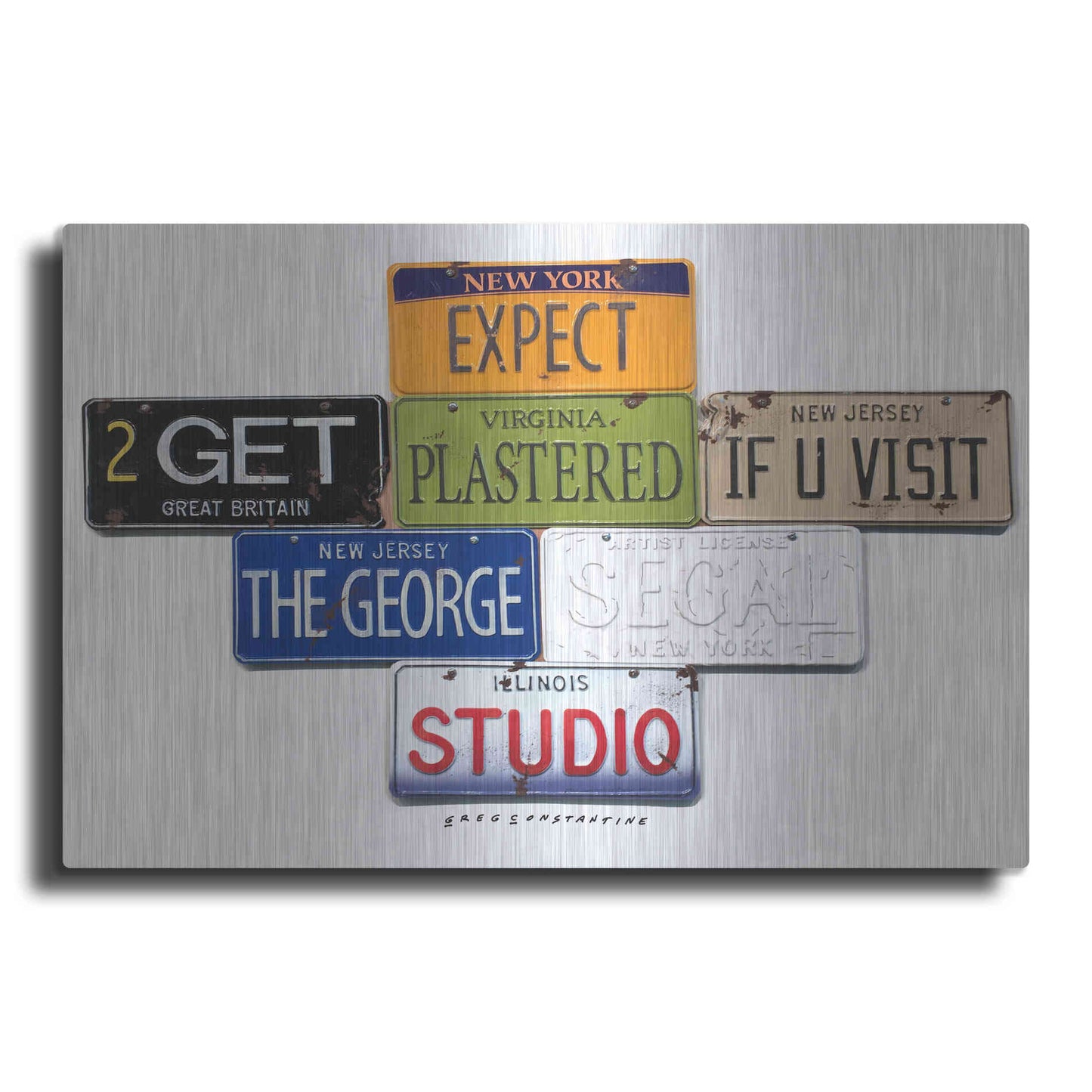 Luxe Metal Art 'Segal Studio' by Gregory Constantine, Metal Wall Art