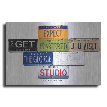 Luxe Metal Art 'Segal Studio' by Gregory Constantine, Metal Wall Art