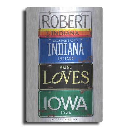 Luxe Metal Art 'Robert Indiana' by Gregory Constantine, Metal Wall Art