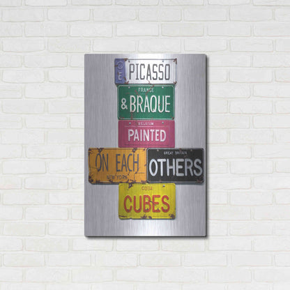 Luxe Metal Art 'Picasso & Braque' by Gregory Constantine, Metal Wall Art,24x36