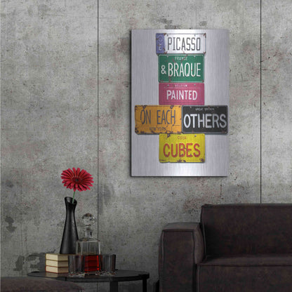 Luxe Metal Art 'Picasso & Braque' by Gregory Constantine, Metal Wall Art,24x36