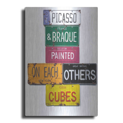 Luxe Metal Art 'Picasso & Braque' by Gregory Constantine, Metal Wall Art