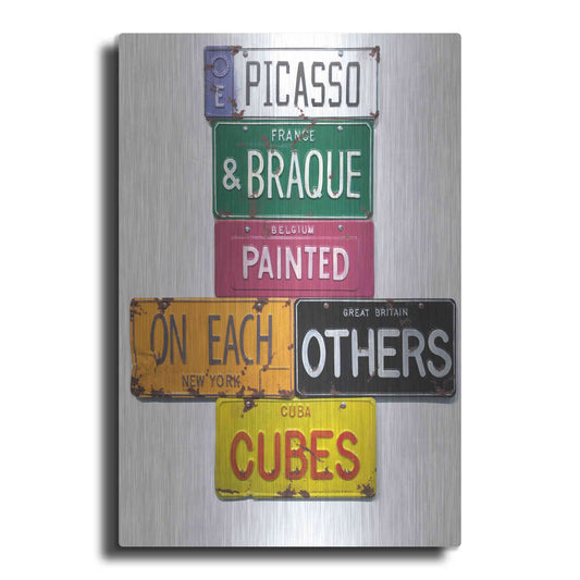 Luxe Metal Art 'Picasso & Braque' by Gregory Constantine, Metal Wall Art