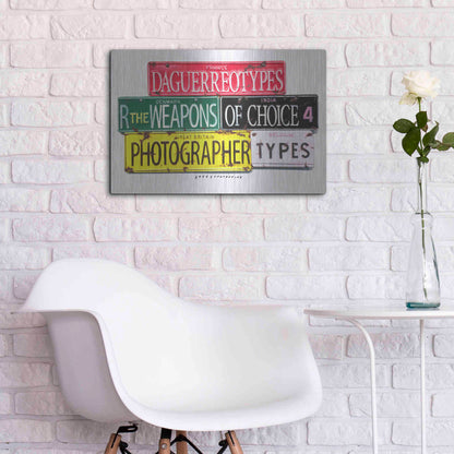 Luxe Metal Art 'Photographer' by Gregory Constantine, Metal Wall Art,24x16